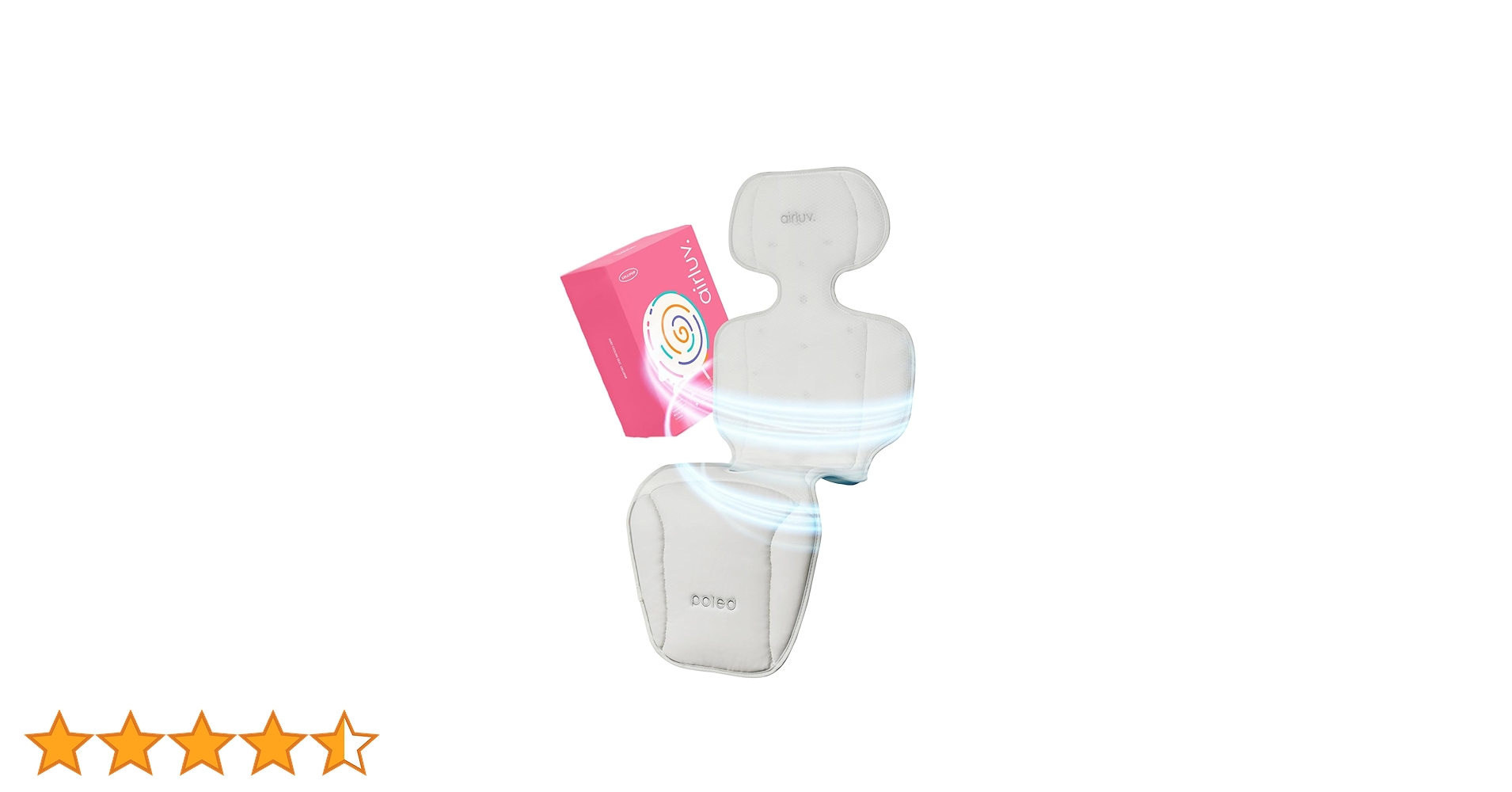エアラブ4　美品　ロリポップ　 airluv　ベビーカーシート　ファン　冷風 エアラブ4 ロリポップ ファン付ベビーカーシート airluv｜orivance